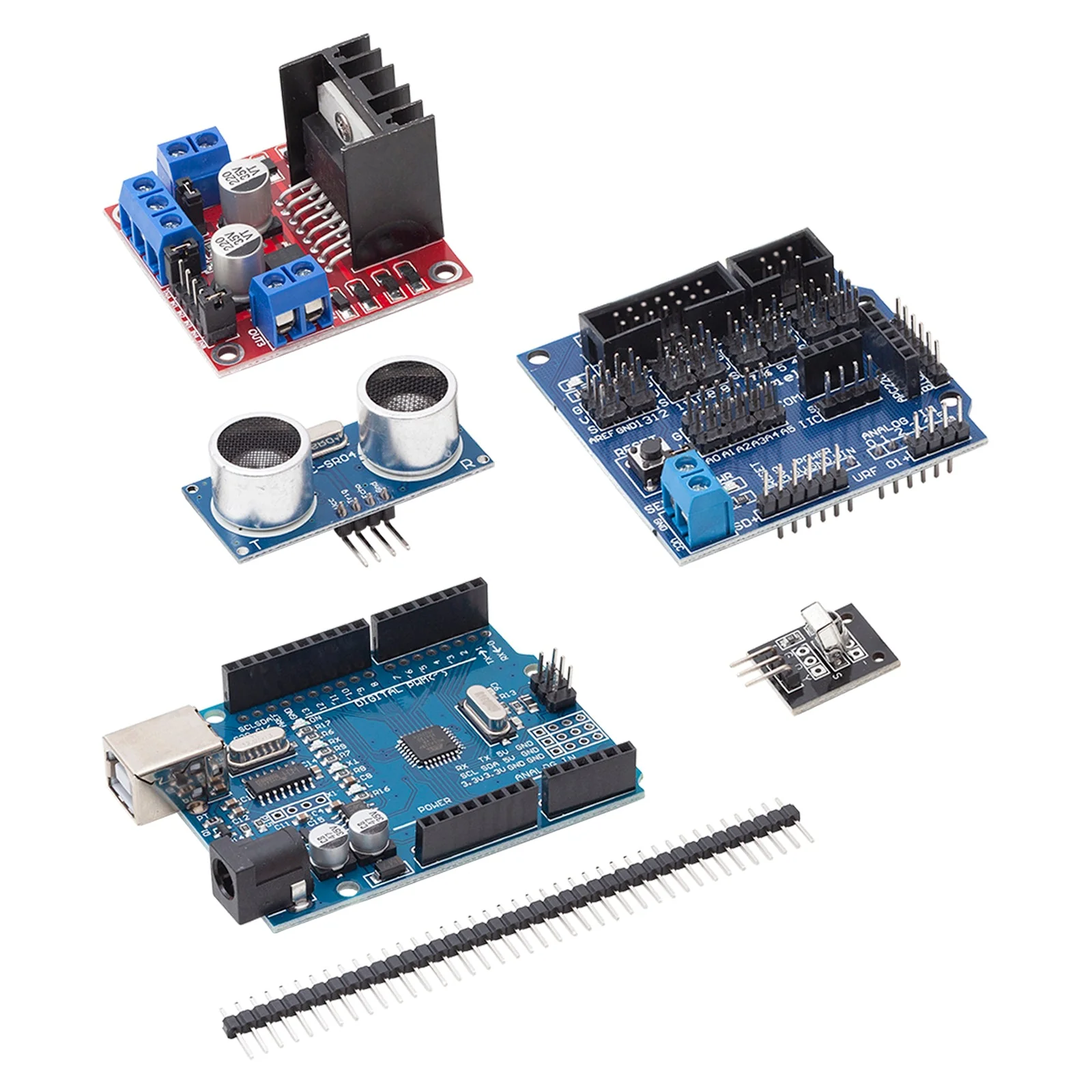 Smart Robot Car DIY Learning 2wd Ultraschall Sensor Infrarot Fernbedienung Starter Kit - Image 4