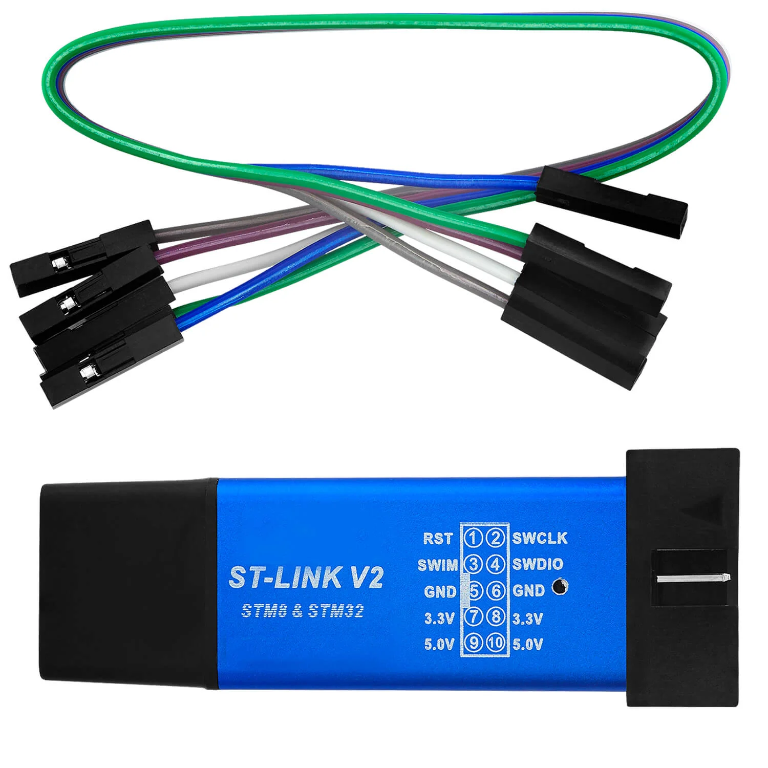 ST Link V2 Mini Simulator Download Programmer (STM8 6 STM32) kompatibel mit Arduino - Image 2