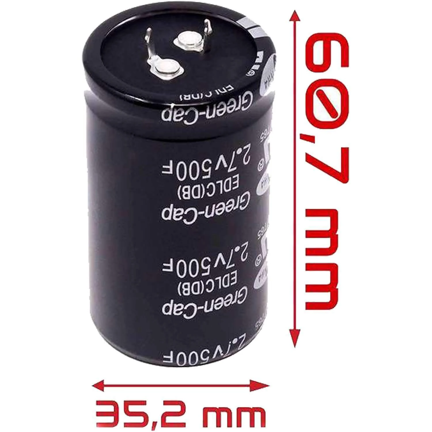 Kondensator Supercapacitor 2.7V 500 Farad - Image 3