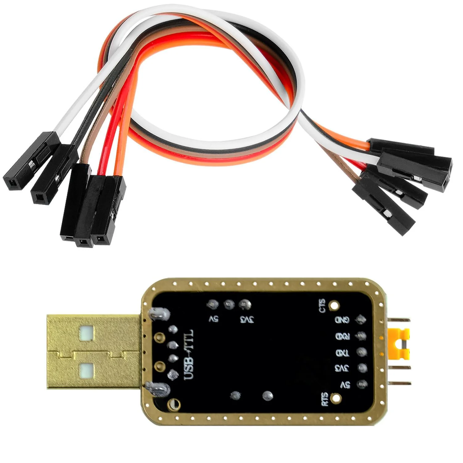 UART-TTL USB Adapter für 3,3V und 5V mit CH340G Konverter und Jumperkabel kompatibel mit Arduino - Image 3