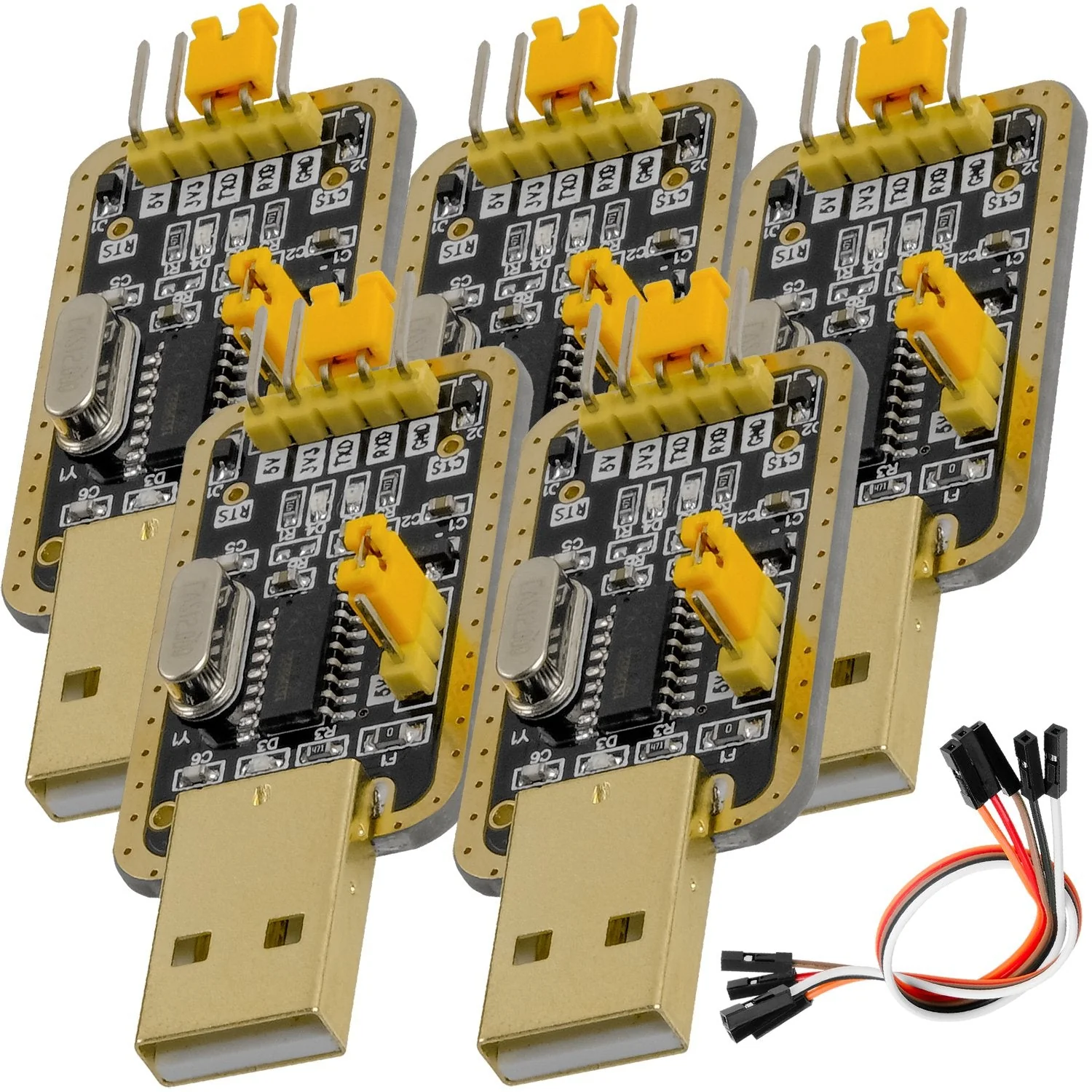 UART-TTL USB Adapter für 3,3V und 5V mit CH340G Konverter und Jumperkabel kompatibel mit Arduino - Image 5