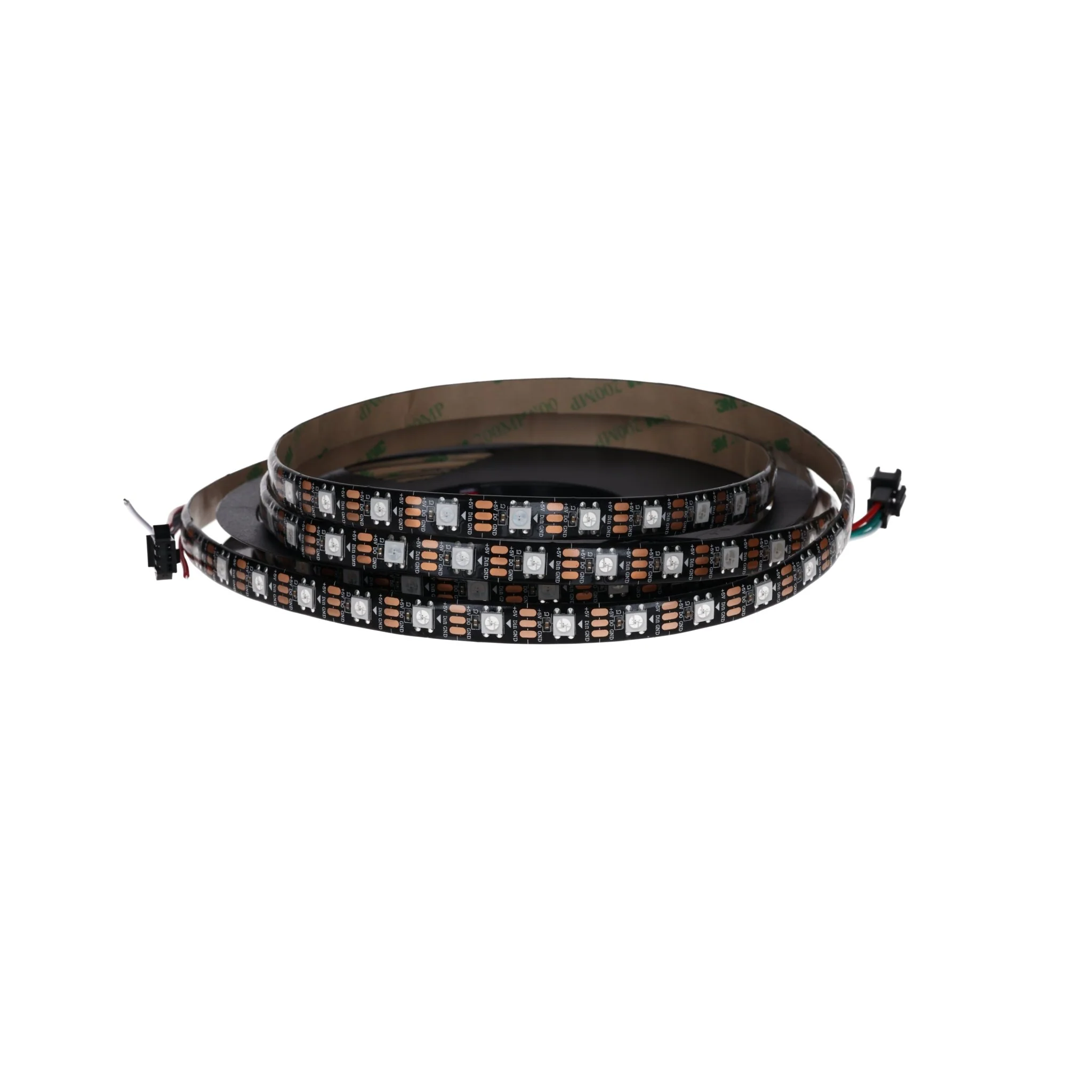WS2812B 60 LEDs/m 60 Pixels/m LED Strip RGB adressierbarer LED Streifen mit 5050 SMD LEDs IP65 Schwarz Wasserdicht Staubdicht - Image 2