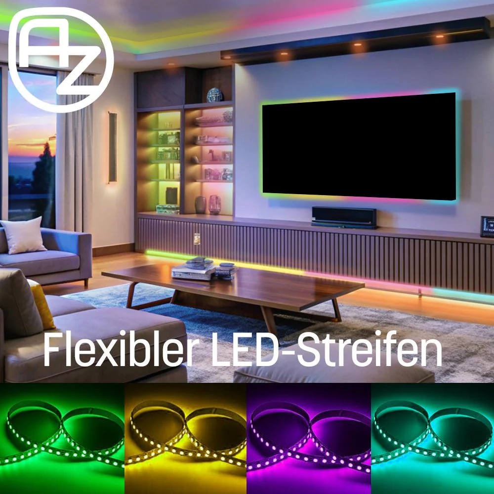 WS2812B 60 LEDs/m 60 Pixels/m LED Strip RGB adressierbarer LED Streifen mit 5050 SMD LEDs IP65 Schwarz Wasserdicht Staubdicht - Image 5