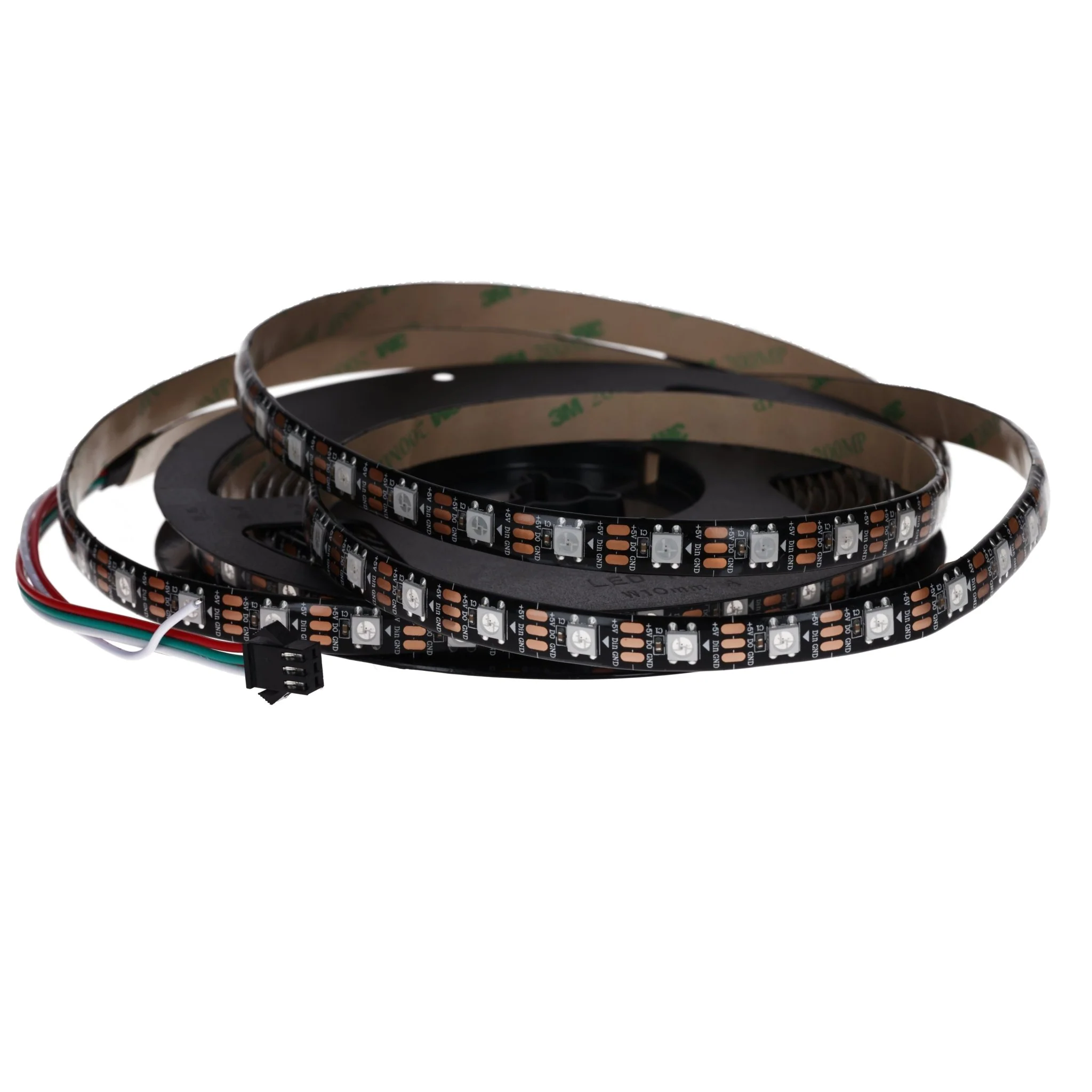 WS2812B 60 LEDs/m 60 Pixels/m LED Strip RGB adressierbarer LED Streifen mit 5050 SMD LEDs IP65 Schwarz Wasserdicht Staubdicht - Image 7