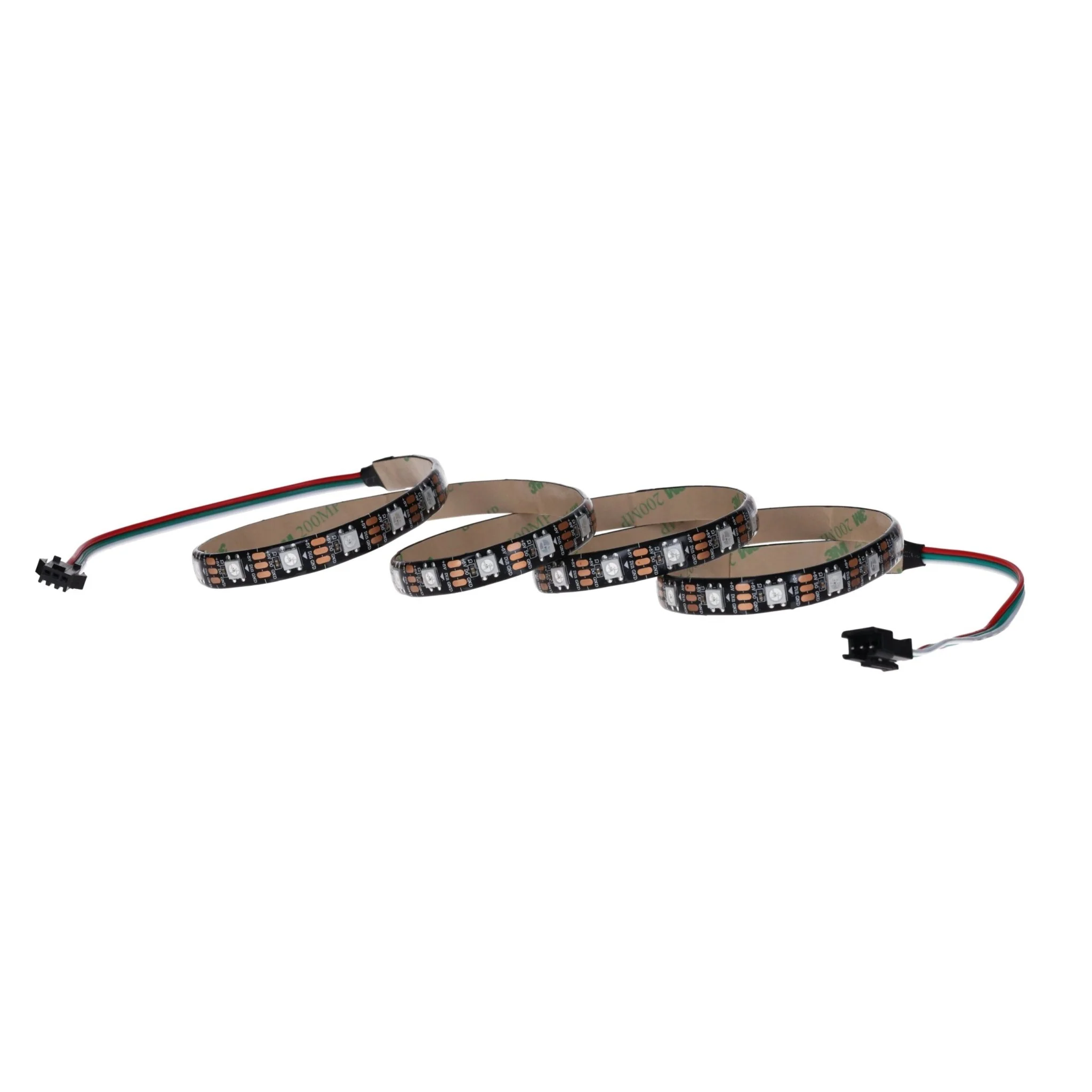 WS2812B 60 LEDs/m 60 Pixels/m LED Strip RGB adressierbarer LED Streifen mit 5050 SMD LEDs IP65 Schwarz Wasserdicht Staubdicht - Image 8