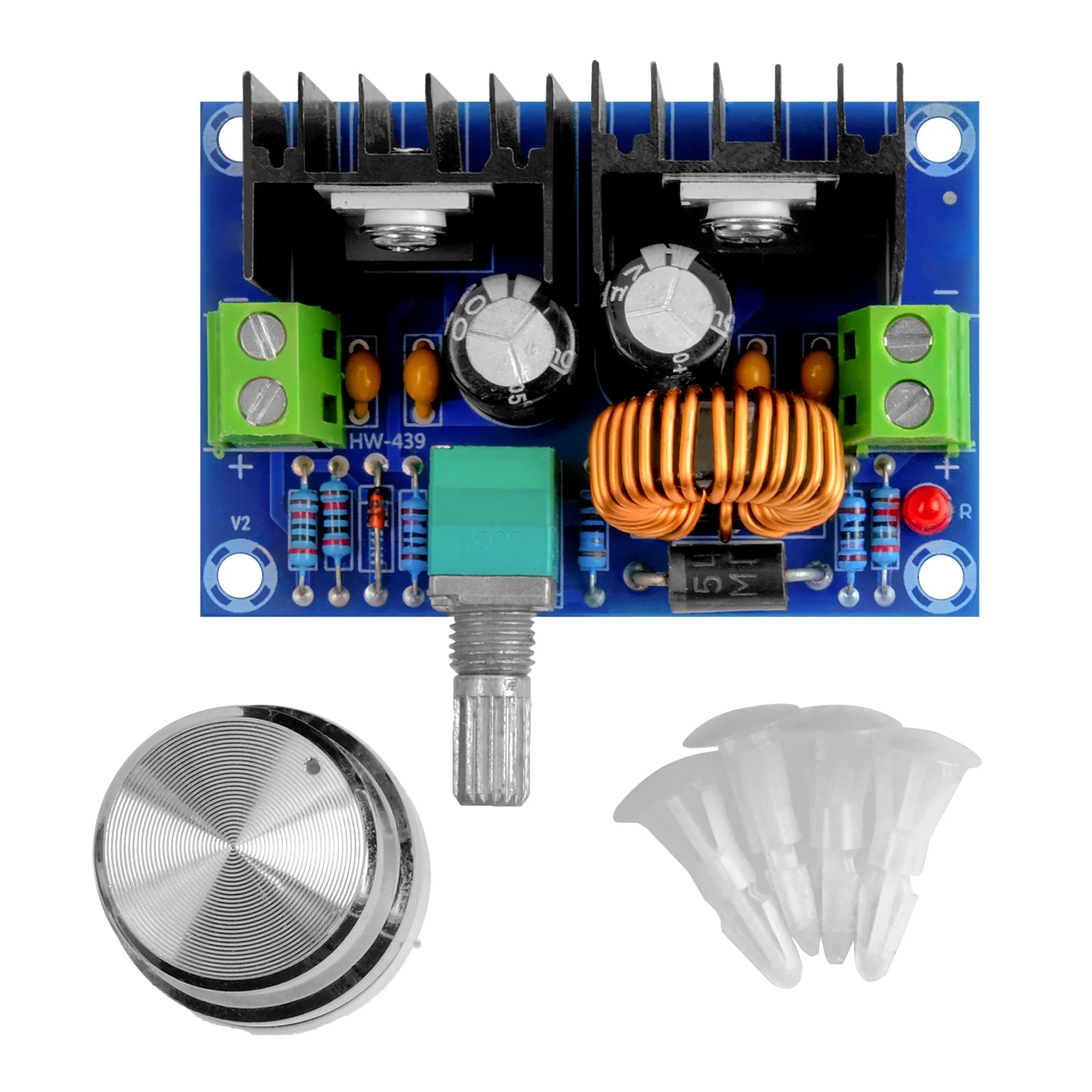 XH-M401 DC-DC Step Down Buck Converter XL4016E1, Einstellbar 4-40V bis 1.25-36V 8A kompatibel mit Arduino - Image 2