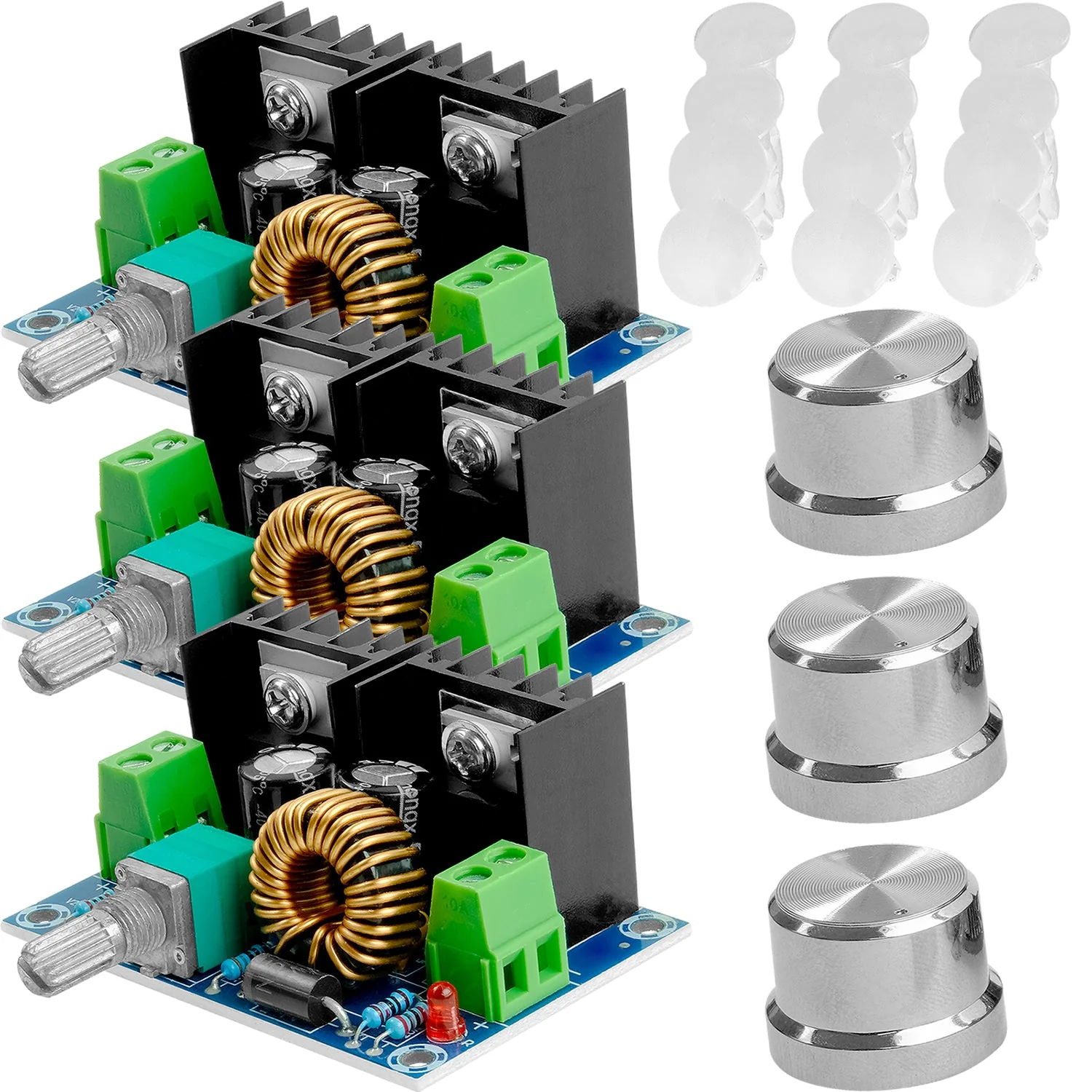 XH-M401 DC-DC Step Down Buck Converter XL4016E1, Einstellbar 4-40V bis 1.25-36V 8A kompatibel mit Arduino - Image 4