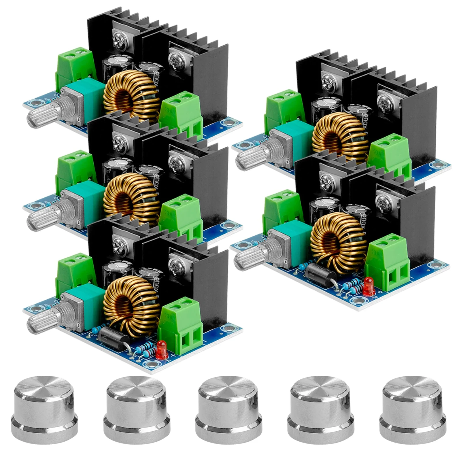 XH-M401 DC-DC Step Down Buck Converter XL4016E1, Einstellbar 4-40V bis 1.25-36V 8A kompatibel mit Arduino - Image 5